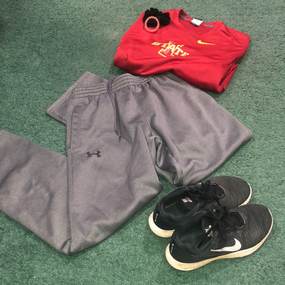Grey Under Armor Sweatpants